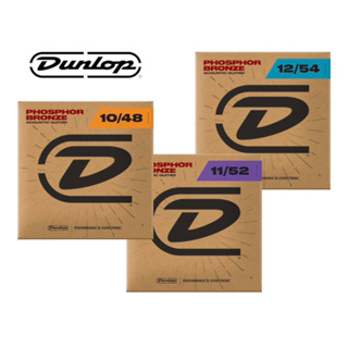 สายกีต้าร์โปร่งDunlop Acoustic DAP10/4811/5212/54(เนื้อPhosphorBronze)