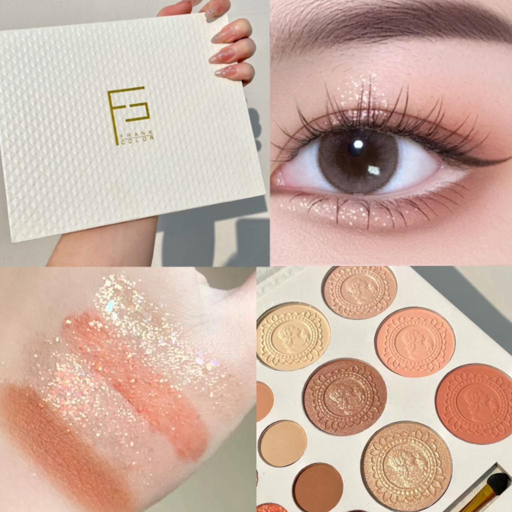 อายแชโดว์ Frank Color Eyeshadow 26 โทนสี อายแชโดว์ พร้อมบลัชออนใน 1 ตลับ