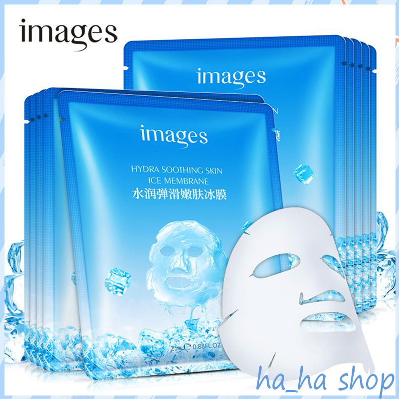 ICE COOL Mask จากรูปภาพ เติมความชุ่มชื้น ช่วยยกกระชับผิวเพื่อผิวนุ่มเนียนกระจ่างใส