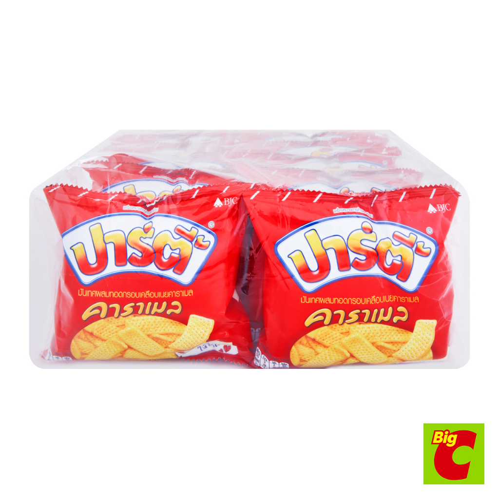 ปาร์ตี้ ขนมอบกรอบเคลือบคาราเมล 12 กรัม แพ็ค 12