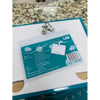 ป้ายชื่อ พร้อมตัวหนีบ บัตรพนักงาน US บัตร ชื่ิอพนักงาน ใส่บัตร แสดงตัวตน แนวตั้ง/แนวนอน เข็มกลัด ชื่อหนีบ US.Station