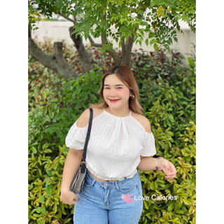 🎈Plussize เสื้อคนอ้วน🎈 Freesize อก 38-46"