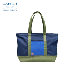 DAPPER x LEISURE PROJECTS กระเป๋าถือ Colorblock Ripstop Tote Bag สีกรม (BMTN1/1004)