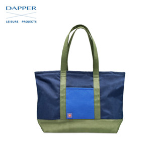 DAPPER x LEISURE PROJECTS กระเป๋าถือ Colorblock Ripstop Tote Bag สีกรม (BMTN1/1004)