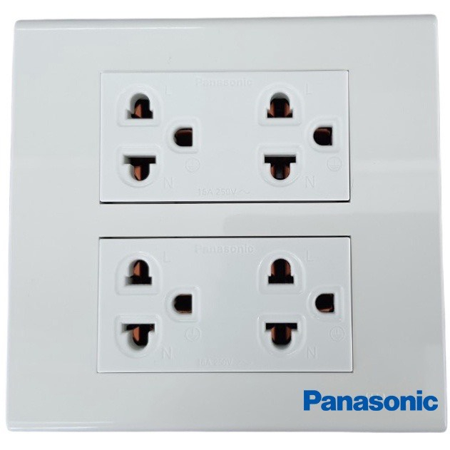 PANASONIC ครบชุดถูกกว่า ชุดปลั๊กกราวด์4ที่ มือ 1 พร้อมส่ง