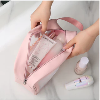 ID888 กระเป๋าเครื่องสําอาง pvc ติดซิป โปร่งใส