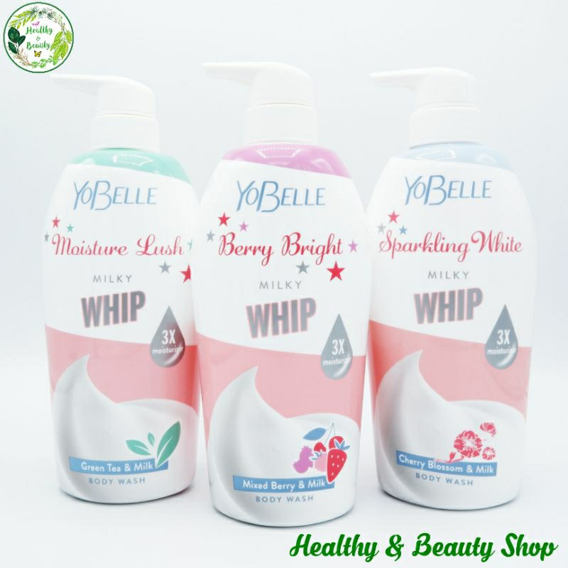 Yobelle Milky Whip Body Wash โยเบล ครีมอาบน้ำฟองวิป ขนาด 400 มล.