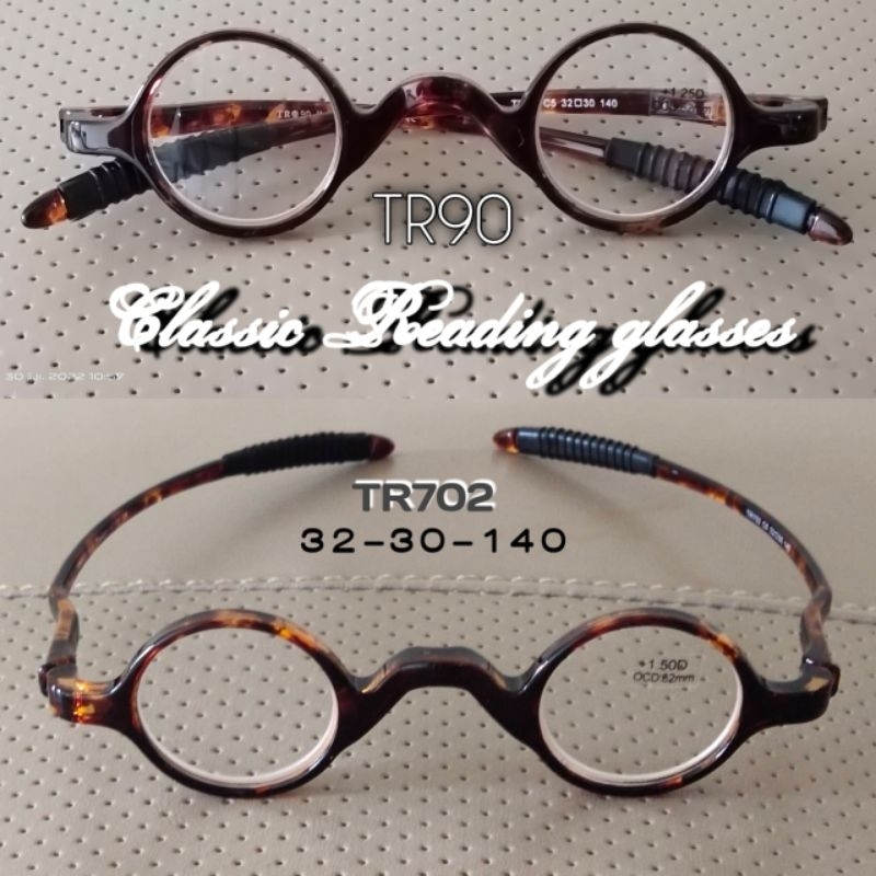TR702 วัสดุTR90  แว่นตาสายตายาว รุ่นกลมเล็ก32มม. สำหรับการอ่านหนังสือ