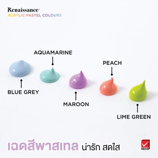 Renaissance Acrylic Colours Tube 20 ml. I สีอะคริลิคหลอดขนาด 20 มล.