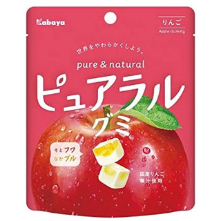 Kabaya Pureral Gummy Apple 58 กรัม X 8 ถุง ส่งตรงจากญี่ปุ่น