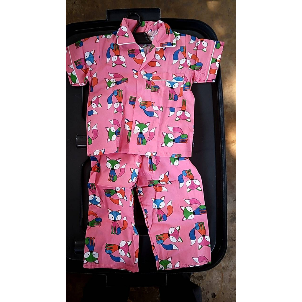 ชุดนอน p+p เด็กอายุ 1 - 2 ปี แขนสั้นขายาวผ้าคอตตอล