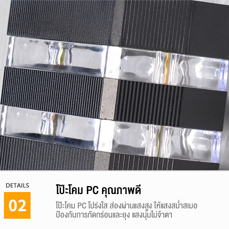 โคมไฟติดผนัง LED ไฟกิ่งภายนอก กันน้ำ ขั้ว E27 ส่องขึ้น-ลง รูปที่ 8