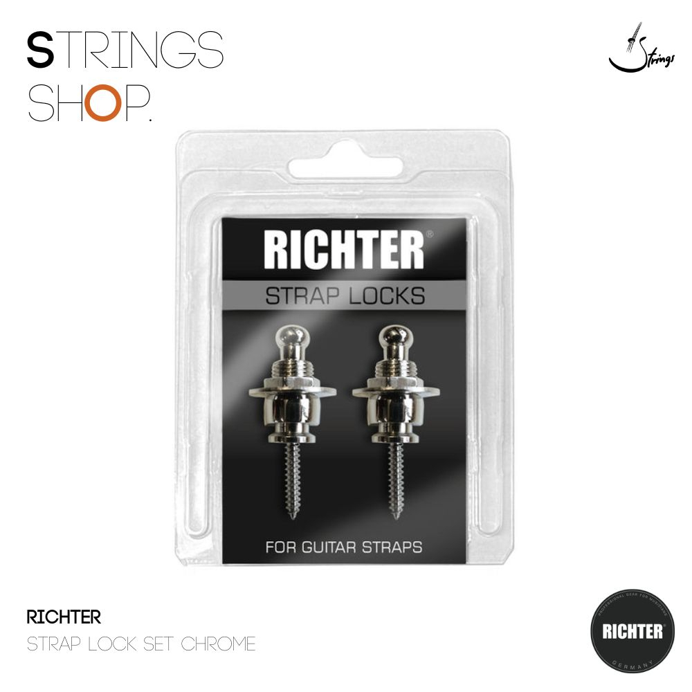 ตัวล็อคสาย Richter Strap Lock Set Chrome (1763,1765)