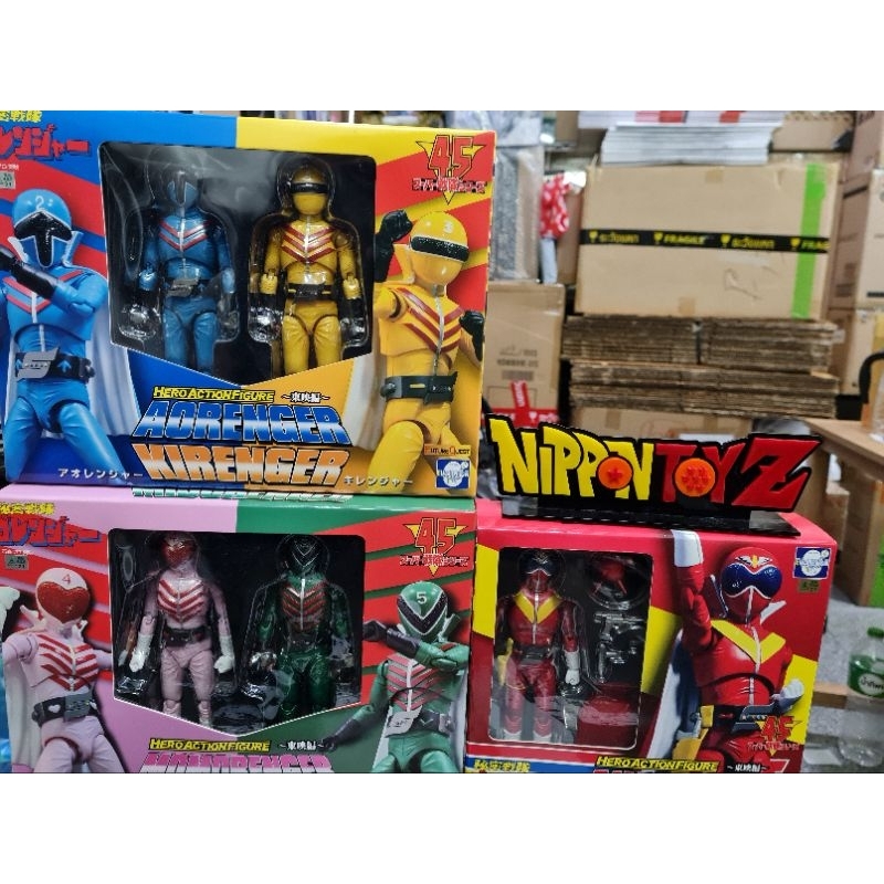 EVOLUTION TOY : Hero Action Figure (HAF) Goranger [AKARANGER, AORANGER & KIRANGER, MOMORANGER & MIDO