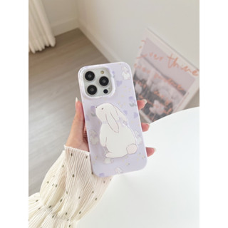 สอบถามก่อนกดสั่ง เคสกระต่าย เคสทิวลิป เคสสีม่วง ไอริง griptok holder ผิวเงา สีม่วง กระต่าย ดอกไม้ เคสโทรศัพท์ ขอบนิ่ม