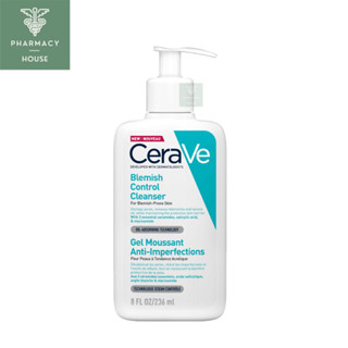 Cerave Blemish Control Cleanser 236 ml.  โฟมทำความสะอาดผิวหน้าสำหรับผิวที่เป็นสิวง่าย