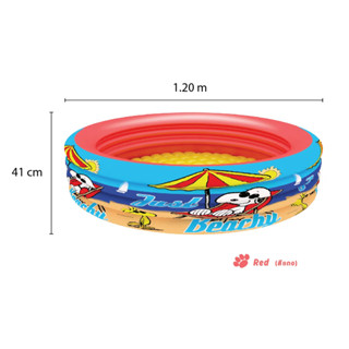 สระว่ายน้ำ สระน้ำเป่าลม ไซร์ 4 ลายการ์ตูน Snoopy 4 Rings Pool
