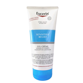 Eucerin After Sun Gel Crème Sensitive Relief ยูเซอรีน อาฟเตอร์ซัน เซนซิทีฟ รีลิฟ เจลครีม บำรุงผิวหลังออกแดด 200ml.