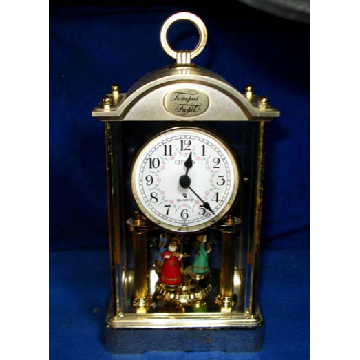 นาฬิกา Citizen นาฬิกาตั้งโต๊ะ นาฬิกาเก่า กรอบพลาติกทรงสี่เหลี่ยม ทรงคลาสสิก ระบบ QUARTZ งานญี่ปุ่น ของตกแต่งบ้าน มือสอง