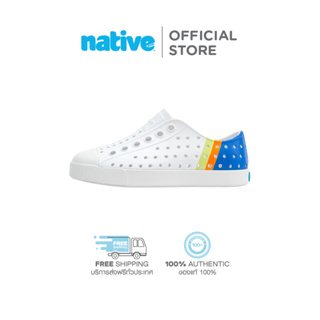 Native รองเท้ากันน้ำเด็กเล็ก EVA รุ่น Jefferson Sugarlite Block Shell White / Shell White / UV City Celery Block