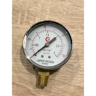 เกจวัดแรงดัน (มีขนาด3/4kg) เลือกขนาดตอนกดสั่งซื้อ เกจ์วัดกำลังอัด (Pressure Gauge) แบบแห้ง เกลียวออกล่าง แท้ พร้อมส่ง