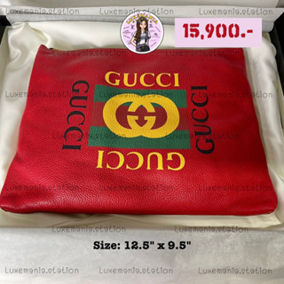 👜: New!! Gucci Leather Logo Pouch Bag‼️ก่อนกดสั่งรบกวนทักมาเช็คสต๊อคก่อนนะคะ‼️