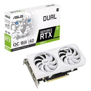 VGA (การ์ดแสดงผล) ASUS Dual GeForce RTX 3060 Ti White OC Edition 8GB GDDR6X