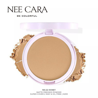 Neecara MATTE PRESSED POWDER 2WAY&amp;OIL FREE แป้งแบบแมตต์ 22 10g.