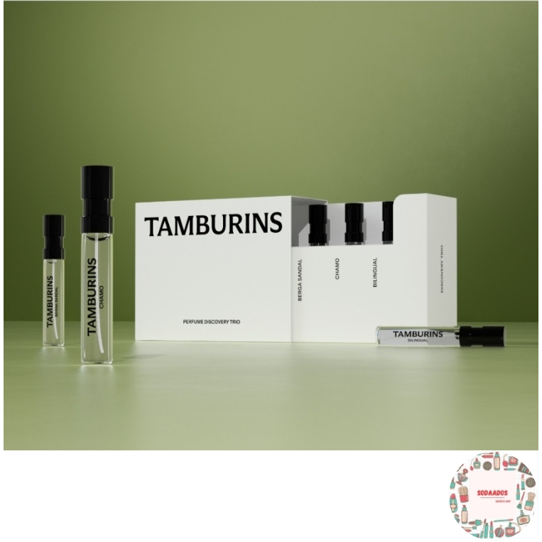 Tamburins Perfume Discovery Trio Set (Berga Sandal 2ml + Chamo 2ml + Bilingual 2ml) / White Darjeeli