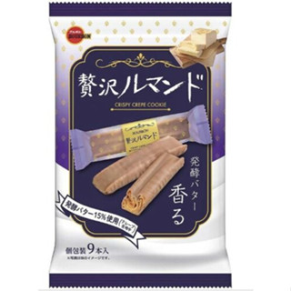 Bourbon, Zeitaku Rumando, Crispy Crape Cookie 124g. เบอร์บอน ไซตาคุ รูมันโด คุกกี้เครปกรอบ 124กรัม.