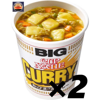 [นําเข้าจากญี่ปุ่น] Nissin ถ้วยก๋วยเตี๋ยว ขนาดใหญ่ - Curry 120 กรัม X 2 ชุด ผลิตในญี่ปุ่น