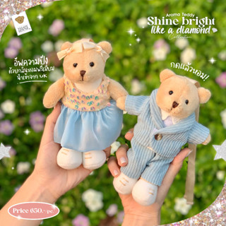 Teddy house :Aroma Teddy Shine bright like a diamond collection หมีหอมปรับอากาศ หมีหอมปรับอากาศในรถ ของขวัญ ตุ๊กตาหมี