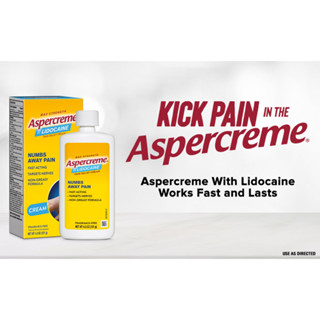 Aspercreme Lidocain บรรเทาอาการปวดเมื่อยกล้ามเนื้อ