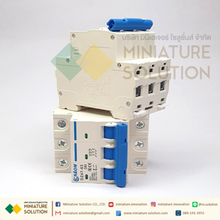 Miniature Circuit Breaker เซอร์กิตเบรกเกอร์ MCB เบรกเกอร์เกาะราง เบรกเกอร์ (3POLE) (16A 32A 40A 50A 63A)