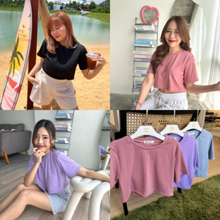 [CLEARANCE SALE 🔥] SASANG.studio 📸🌷 | SS003 เสื้อครอปผ้าร่อง