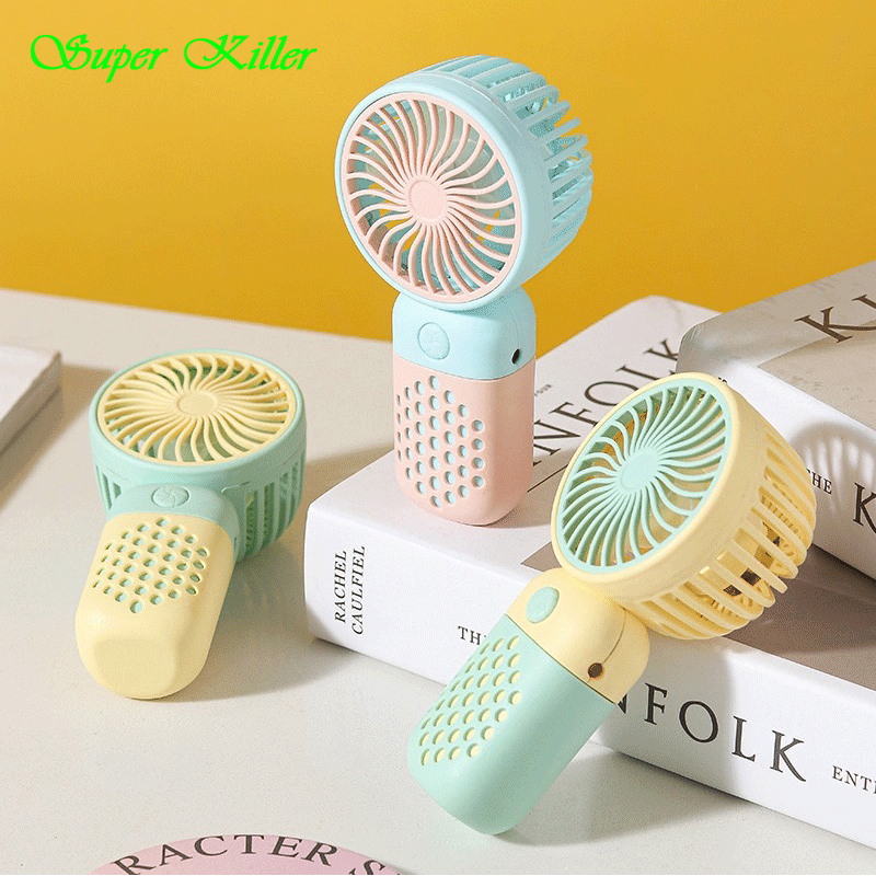 Fan mini พัดลมพกพา แบบบางและเบา สะดวกใช้งานกว่า ดีไซด์ทันสมัย สีสันสดใส พัดลมมินิ พัดลมเล็ก