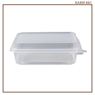 กล่องสี่เหลี่ยม ใส่อาหาร 1ช่อง 650มล. JT-B100  25ใบ / Clamshell Take out Lunch Box 650ml 25pcs