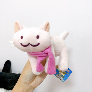 🛒 ตุ๊กตาแมว Tsumineko Tower Cat  Plush Furyu  Stuffed Toy Doll Japan สีชมพู หายาก ลิขสิทธิ์แท้🇯🇵