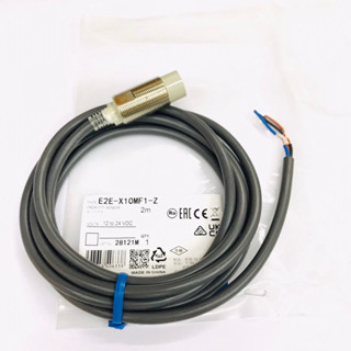 E2E-X10ME1 เซนเซอร์จับโลหะ NPN NO ขนาดเกลียว 18mm ระยะจับ 10mm DC 12-24V