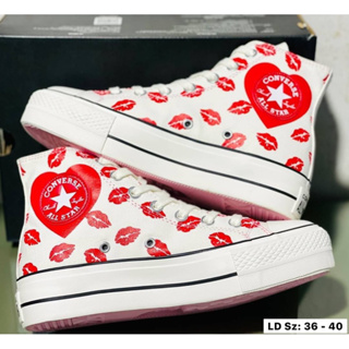 Converse All Star Custom Lip (size36-40) Red Heart