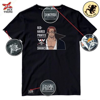 ONE PIECE T-Shirt เสื้อ วันพีซ ลาย ผมแดง แซงค์