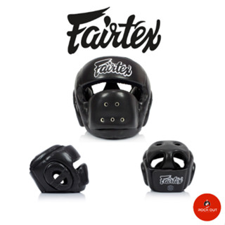 เฮดการ์ด ชกมวย นักมวย แฟร์เทค Fairtex Head Guard HG14 ดำ Solid Black (M,L,XL) อุปกรณ์มวย Muay Thai