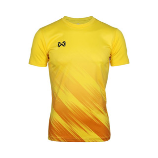 WARRIX เสื้อฟุตบอล FANTASIS เสื้อยืดพิมพ์ลาย (WA-211FBACL02) สีเหลือง