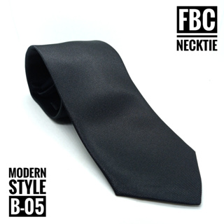 B-05 เนคไทแบบซิป สีดำ ไม่ต้องผูก ดีไซน์ทันสมัย เหมาะกับทุกโอกาส Men Zipper Tie Lazy Ties Fashion (FBC BRAND)