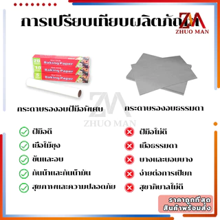 กระดาษอบขนม 5/10เมตร กระดาษรองขนม/ มีที่ตัดในตัว รับรองฟู้ดเกรดปลอดภัยกว่า กันน้ำและกันน้ำมัน