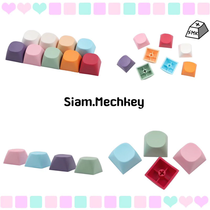 พร้อมส่ง ของแท้ 11 สีใหม่ คีย์แคปสี PBT MA profile blank keycap ไม่พิมพ์อักษรตกแต่งคีย์บอร์ด Mechanical Keyboard