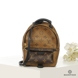 LOUIS VUITTON PALM SPRING MINI BROWN MONOGRAM REVERSE CANVAS GHW