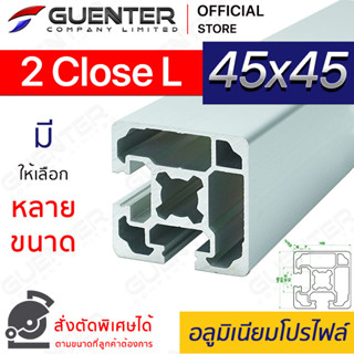 อลูมิเนียมโปรไฟล์ 45×45 2 Close L มีหลายขนาด (สั่งตัดได้) ยาวสุด 1 เมตร สินค้ามาตรฐาน คุณภาพดี ราคาถูก [ALPC-4545-2CL]