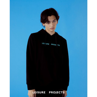 (LEISURE PROJECTS)  LEISURE HOODIE เสื้อ HOODIE ผ้า Cotton frech terry ดีเทลพิมพ์ logo leisure projects