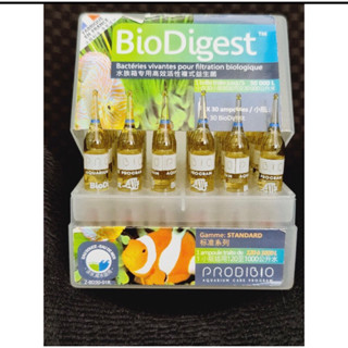 Prodibio BioDigest (ไบโอไดเจท) แบคทีเรียสำหรับตู้ปลา ลดของเสีย แอมโมเนีย ไนเตรท ไนไตรท ใช้ได้ทั้งน้ำจืดและน้ำทะเล